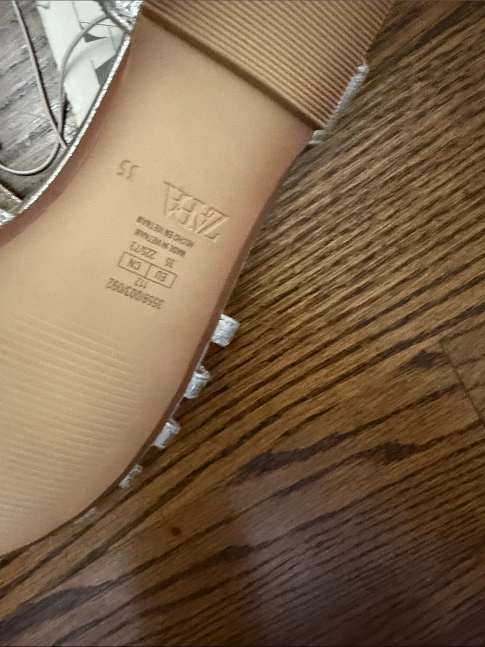 Zara Metallic Silver Strappy Sandals